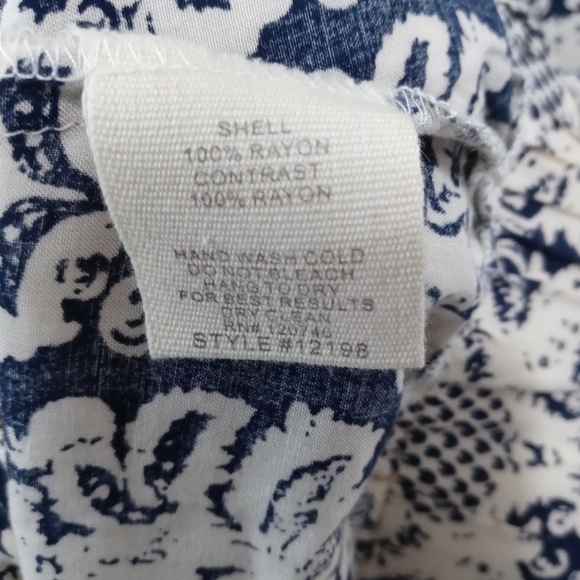 Hem & Thread Paisley Print Zip Up Jacket Size Medium - Picture 5 of 8